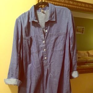 Very comfortable chambray shift dress
